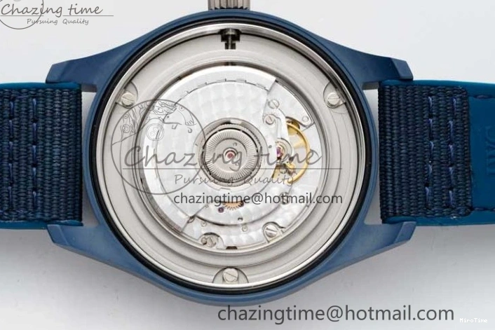 MIROTIME 0209 Mark XVIII IW328101 Blue Ceramic M+F 1:1 Best Edition Blue Dial on Blue Nylon Strap A Efficient 7066